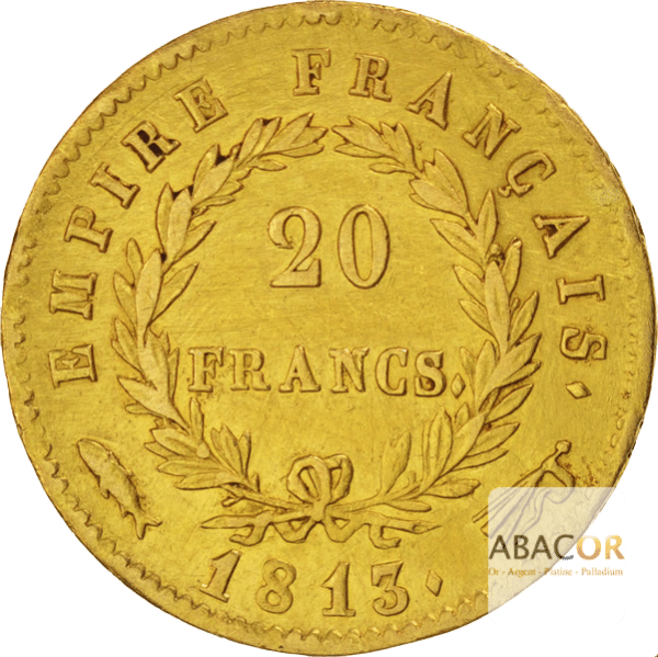 20 Francs Or Napoléon Ier Tête Laurée (Revers Empire)
