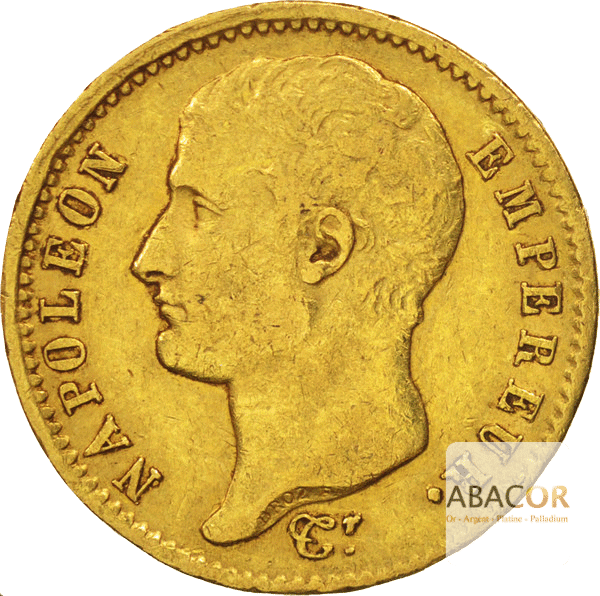 20 Francs Or Napoléon Ier Tête Nue 1806 - 1807