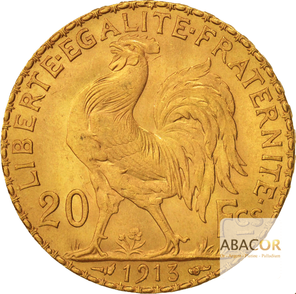 Pièce Or 20 Francs Coq Marianne Or  Cours Prix Cotation Pièces d'Or