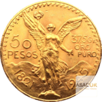 50 Pesos pièces d'or