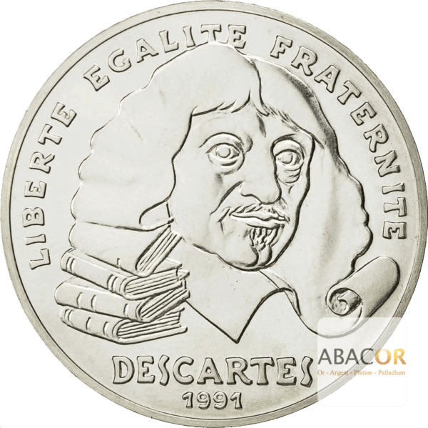 100 Francs Argent Descartes