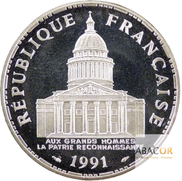 100 Francs Argent Panthéon Belle Epreuve