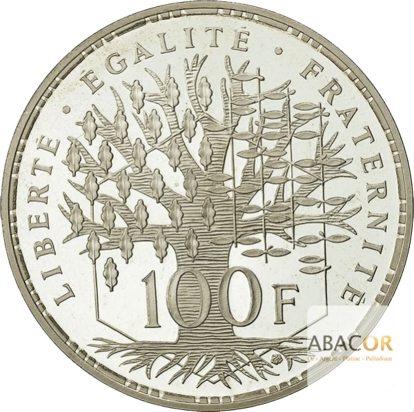 100 Francs Argent Panthéon
