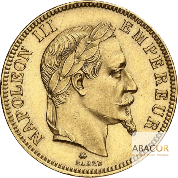 100 Francs Or Napoléon III Tête Laurée