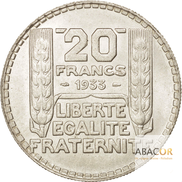 Achat Pièce Argent 20 Francs Turin