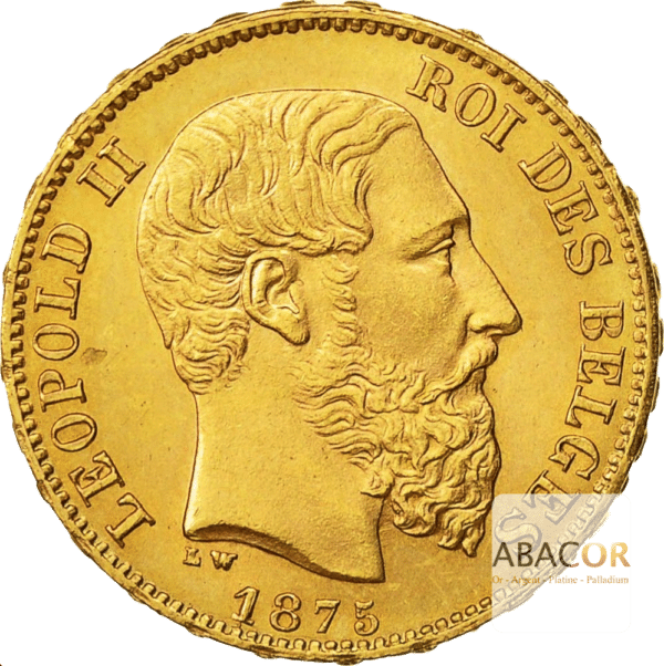 20 Francs Or Belge Leopold II - Union Latine Belgique