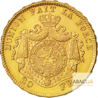 20 Francs Or Belge Leopold II - Union Latine Belgique