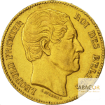 20 Francs Or Belge Leopold Ier Union Latine Avers