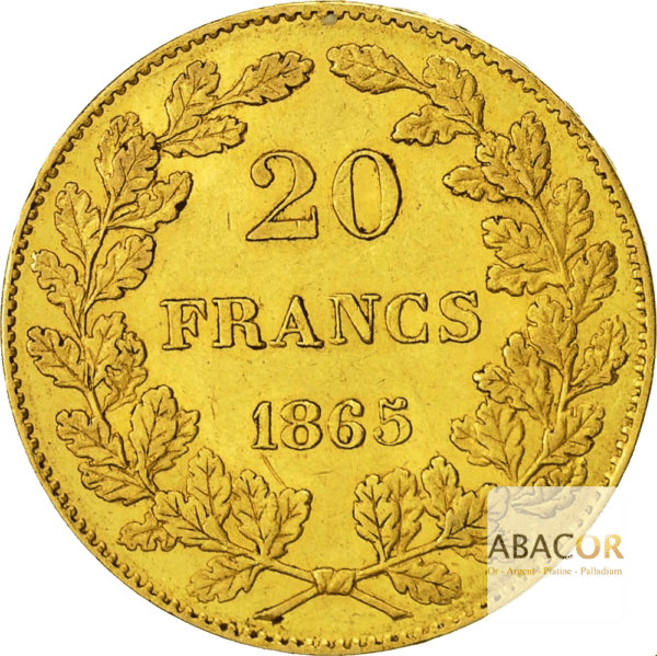 20 Francs Or Belge Leopold Ier