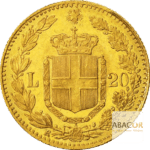 20 Lires Or Humbert Ier (Umberto I) Union Latine Revers