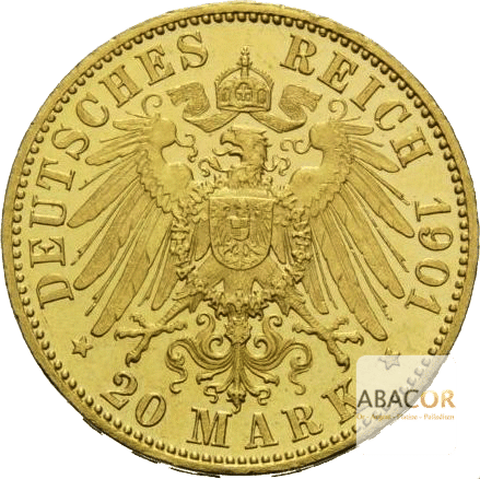 20 Mark Or Wilhelm II Prusse