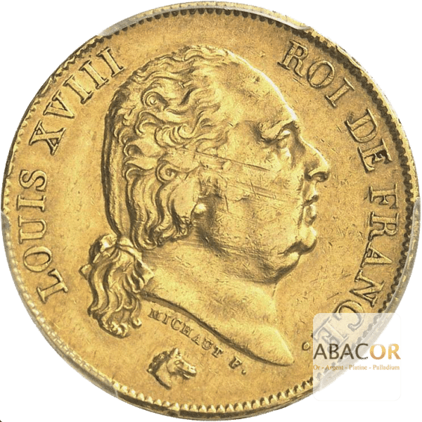 40 Francs Or Louis XVIII