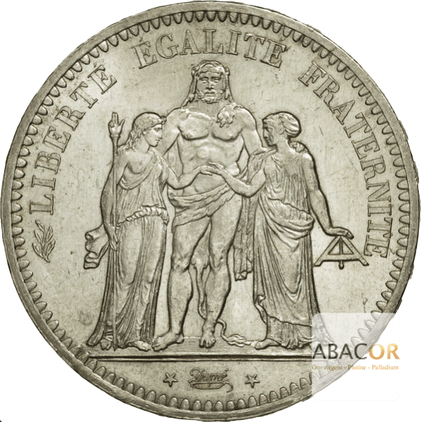 5 Francs Argent Hercule IIème République