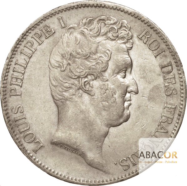 5 Francs Argent Louis-Philippe Ier Tête Nue