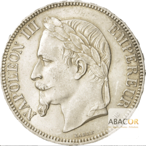 5 Francs Silver Napoleon III Head Laurel