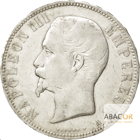 5 Francs Argent Napoléon III Tête Nue