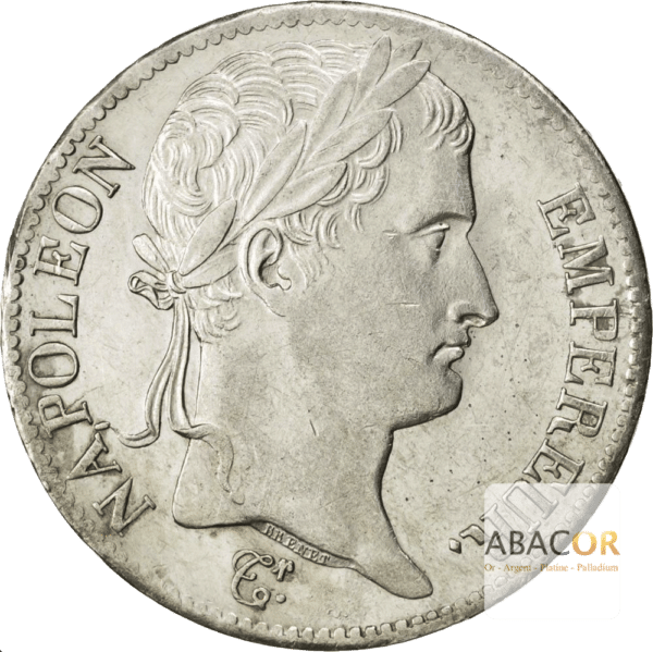 5 Francs Argent Napoléon Ier Lauré Revers Empire