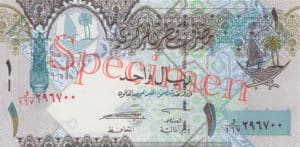 Billet 1 Riyal Qatar QAR Serie 2009 recto