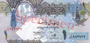 Billet 1 Riyal Qatar QAR recto