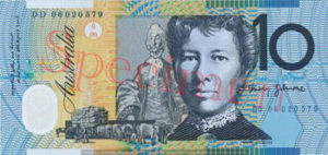 Billet 10 Dollar Australien AUD I verso
