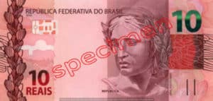 10 Real Bresil BRL Serie II bill front