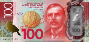 Billet 100 Dollar Nouvelle Zelande NZD Serie 7 recto