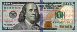 Billet 100 Dollars Etats-Unis USD