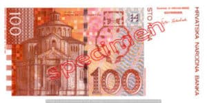 Billet 100 Kuna Croatie HRK verso