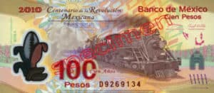 Billet 100 Pesos Mexique MXN Type II recto