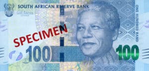 Billet 100 Rand Sud-Afrique ZAR recto