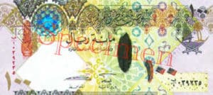 Billet 100 Riyal Qatar QAR Serie 2007 recto