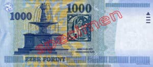 Billet 1000 Forint Hongrie HUF 2006 verso