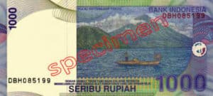 Billet 1000 Roupie Indonesie IDR