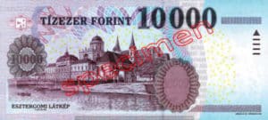 Billet 10000 Forint Hongrie HUF 2008 verso