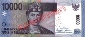 Billet 10000 Roupie Indonesie IDR