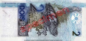 2 Real Bresil BRL Serie I back tickets