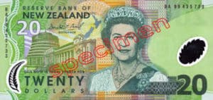 Billet 20 Dollar Nouvelle Zelande NZD Serie 6 recto