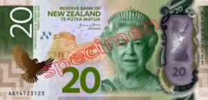 Billet 20 Dollar Nouvelle Zelande NZD Serie 7 recto
