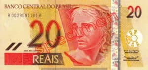 20 Real Bresil BRL Serie I bill front
