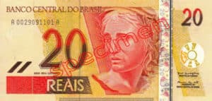 Billet 20 Real Bresil BRL Serie I recto