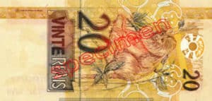 20 Real Bresil BRL Serie I bill back