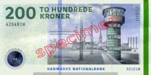 Billet 200 Couronnes Danemark DKK recto