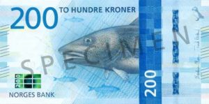 Billet 200 Couronne Norvégienne NOK Serie VIII recto