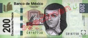 Billet 200 Pesos Mexique MXN Type I recto