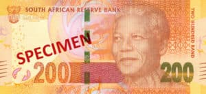 Billet 200 Rand Sud-Afrique ZAR recto
