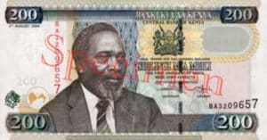 Billet 200 Shilling Kenya KES 2004 recto