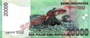 Billet 20000 Roupie Indonesie IDR