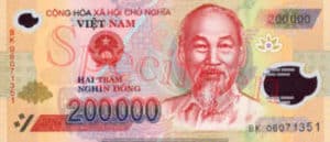 Billet 200000 Dong Vietnam VND recto