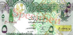 Billet 5 Riyal Qatar QAR Serie 2009 recto