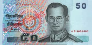 Billet 50 Baht Thailande THB XV recto